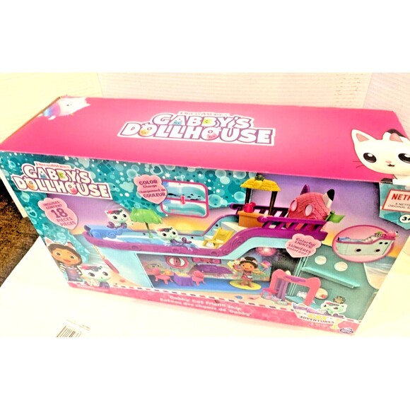 Gabby’s Dollhouse, Gabby Cat Friend Ship Cruise Ship Toy Vehicle Playset NEW - Picture 6 of 7